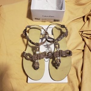 Taupe Calvin Klein Sandals